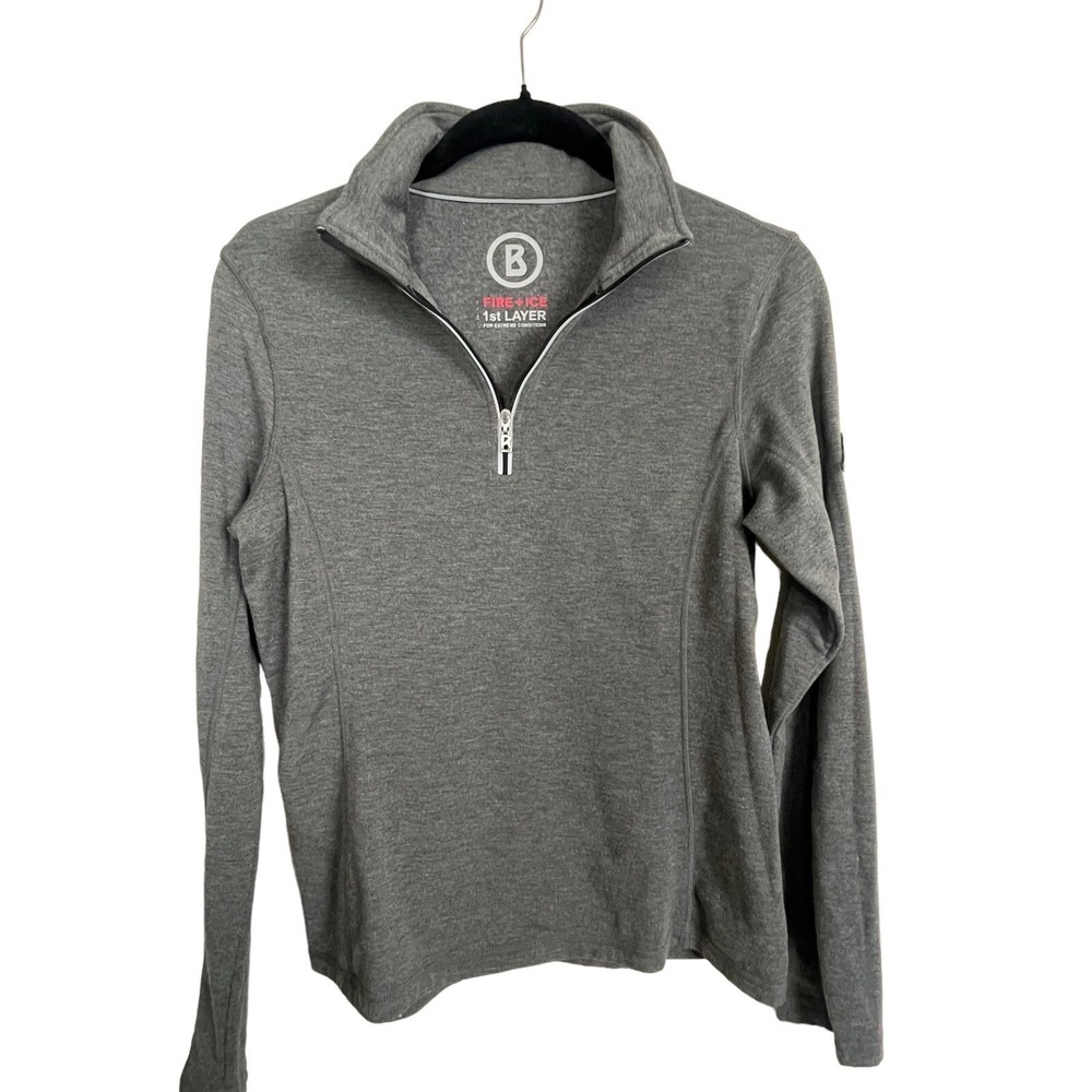 Bogner Fire & Ice Women's‎ M/L 1/4 Zip Charcoal Gray Pullover Jacket